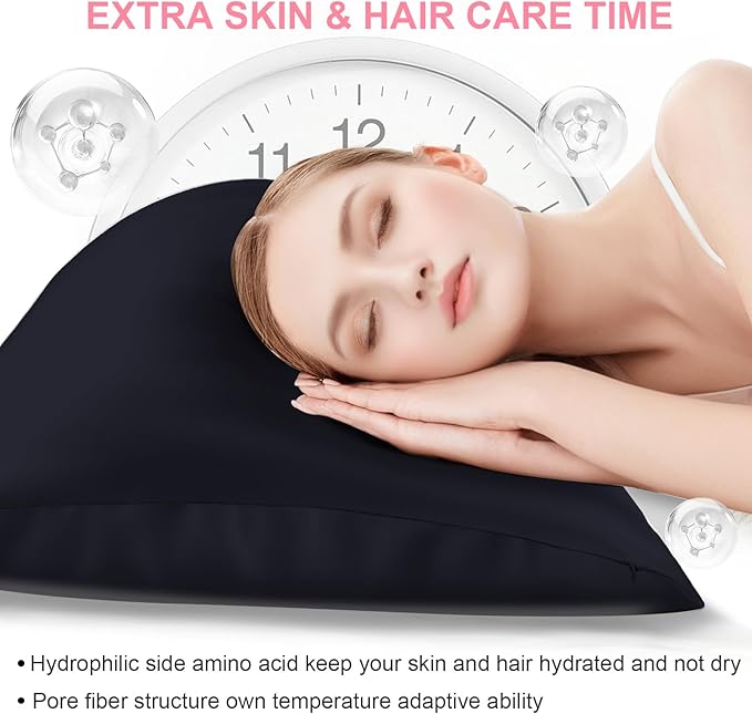 Silk Pillow Cases 2 Pack Standard Size - Image 3