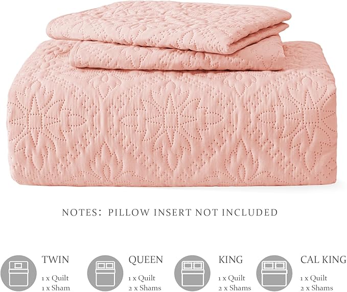 Exclusivo Mezcla Twin Quilt Bedding Set, Lightweight Soft Bedspreads Coverlets - Image 6