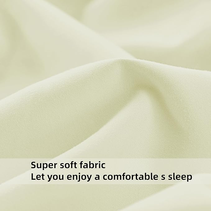 HBHLFZ Queen Fitted Sheet Only, Soft Breathable Bottom Sheet - Image 4