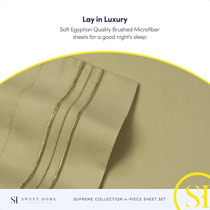 Twin Sheets - Breathable Luxury Sheets - 1800 Supreme Collection Extra Soft - Image 6