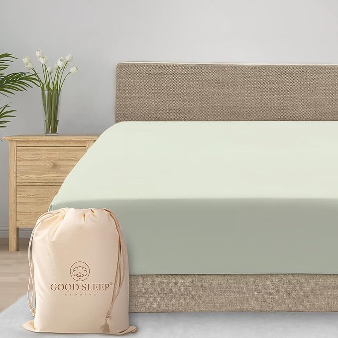 Good Sleep Bedding California King Fitted Sheet, 800 TC Cal King Fitted Sheet by GoodSleepBedding