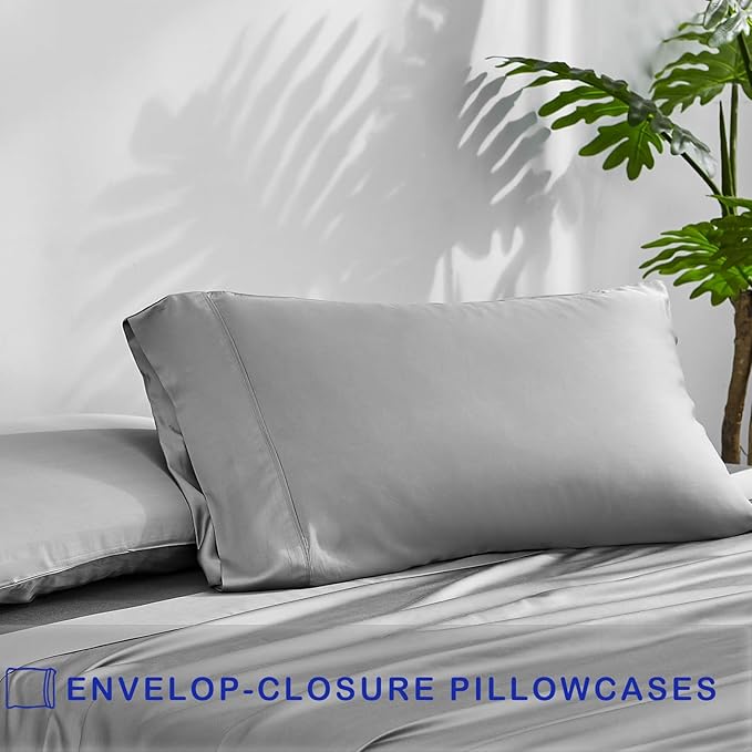 ACCURATEX Cooling Pillow Cases King Size Set of 2, Rayon Derived from Bamboo - Image 4