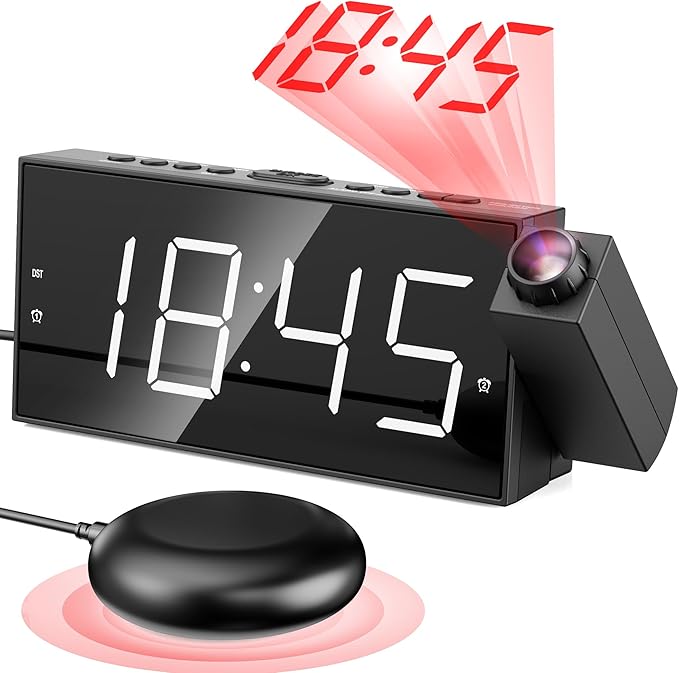 Projection Digital Alarm Clock by Mesqool