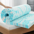 OLIXIS Gel Memory Foam Mattress Topper, Cal King 4 Inch, Cooling Gel Infused by OLIXIS