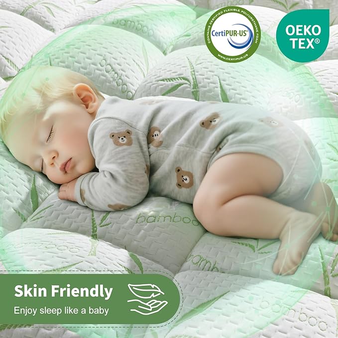 3 Inch Mattress Topper Queen Size, 1500GSM Down Alternative Fill, Cooling Extra - Image 8