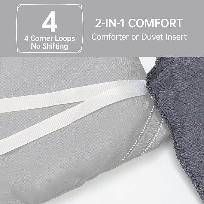 MUXHOMO King Size Comforter Set, All Season Ultra Soft Down Alternative Bedding - Image 6