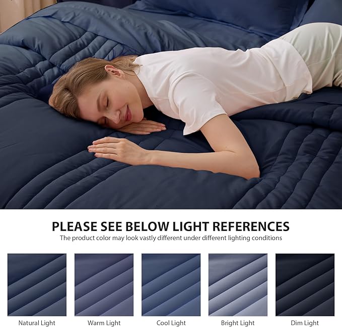 King Comforter Set Navy - Image 7