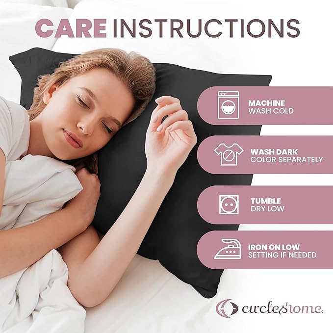 CirclesHome Pillow Protectors 4 Pack King Zippered - Image 8