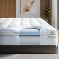ViscoSoft 4 Inch Pillow Top Memory Foam Mattress Topper Queen by ViscoSoft