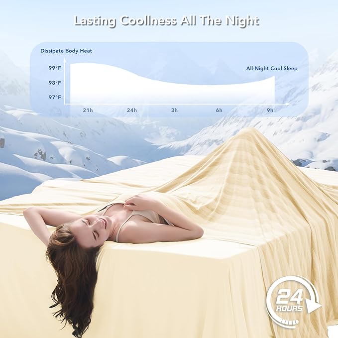 GOHERO Cooling Blanket for Couples- 60"x90" Summer Cooling Throw Blanket for - Image 3