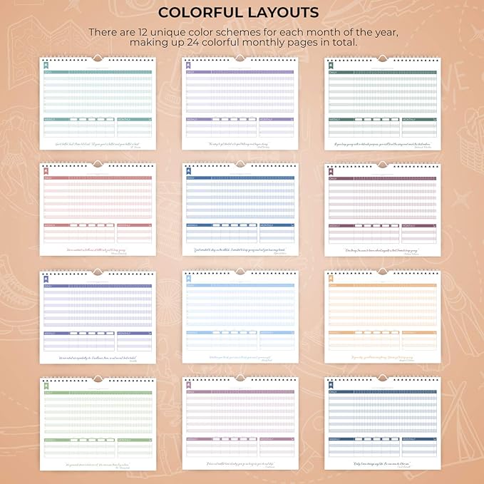 Clever Fox Habit Tracker Calendar – Inspirational Goal Tracker and Habit - Image 6