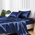 MR&HM Satin Bed Sheets, Queen Size Sheets Set by MRHM