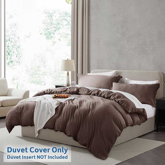 Nestl Chocolate Brown Duvet Cover Full Size - Image 2