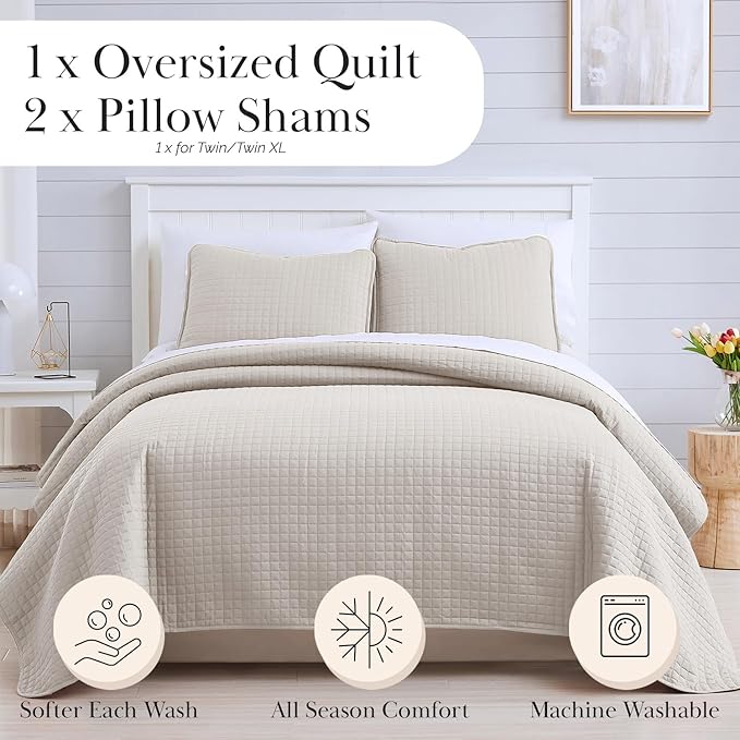 Southshore Fine Living, Inc. King Quilt Bedding Set, Quilted Comforter - Image 2