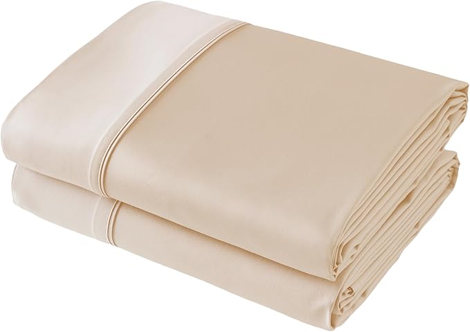 Flat Sheet Only 2 Pack, TwinXL Size 400 Thread Count 100% Egyptian Cotton Flat by ShunjieHome