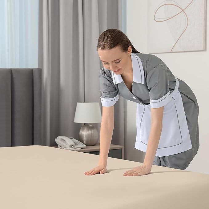 Royale Linens Extra Deep Pocket Full Fitted Sheet Only - Image 8