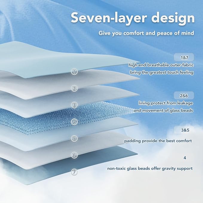 Topcee Weighted Blanket for Adults Twin Size Soft Cooling Heavy Blanket Sleeping - Image 6