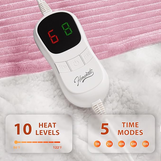 Homemate Electric Heated Blanket Twin Size - Image 3