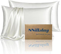 Mulberry Silk King Size Pillow Cases Set of 2, Ultra Smooth Soft Breathable by Unknown