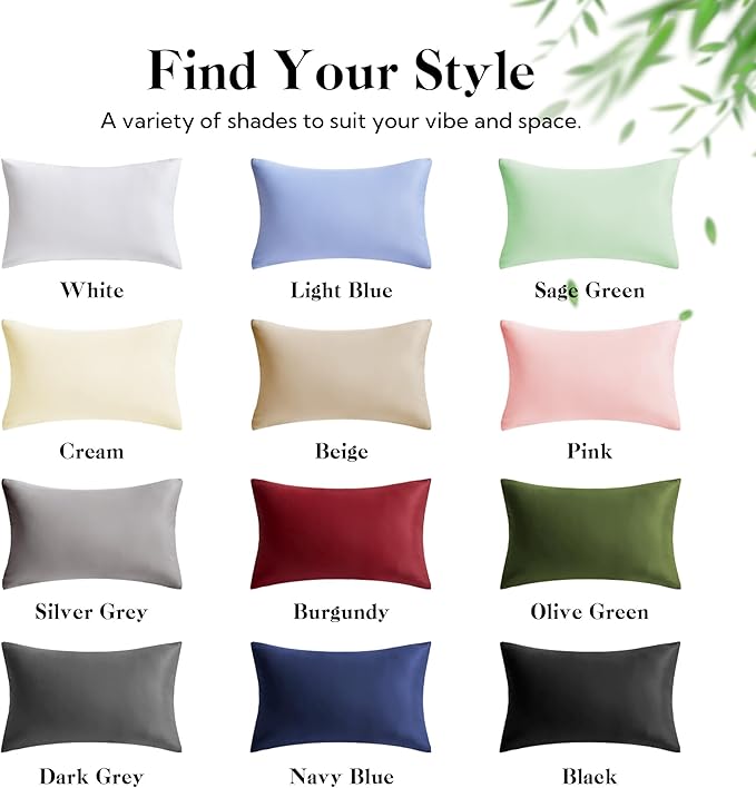 MR&HM Pillow Cases Standard Size, Cooling Pillow Case - Image 8