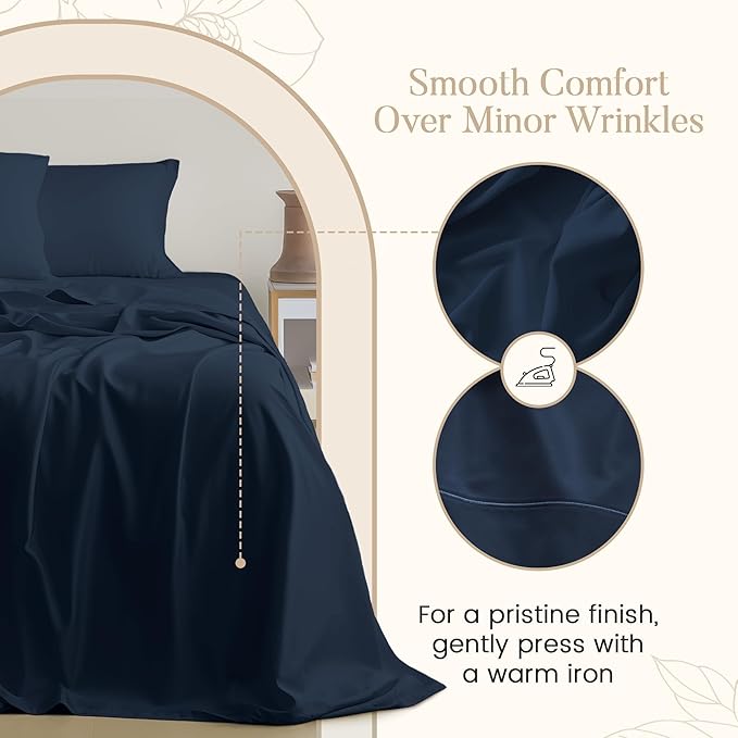 100% Egyptian Cotton Sheets For California King Size Bed, 800TC Sateen Weave - Image 5