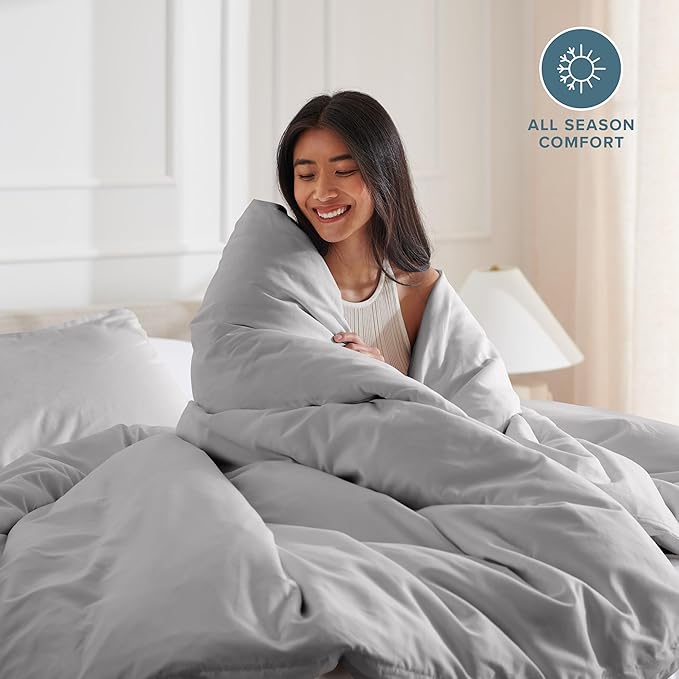 Bare Home Bedding Duvet Cover Queen Size - Image 3