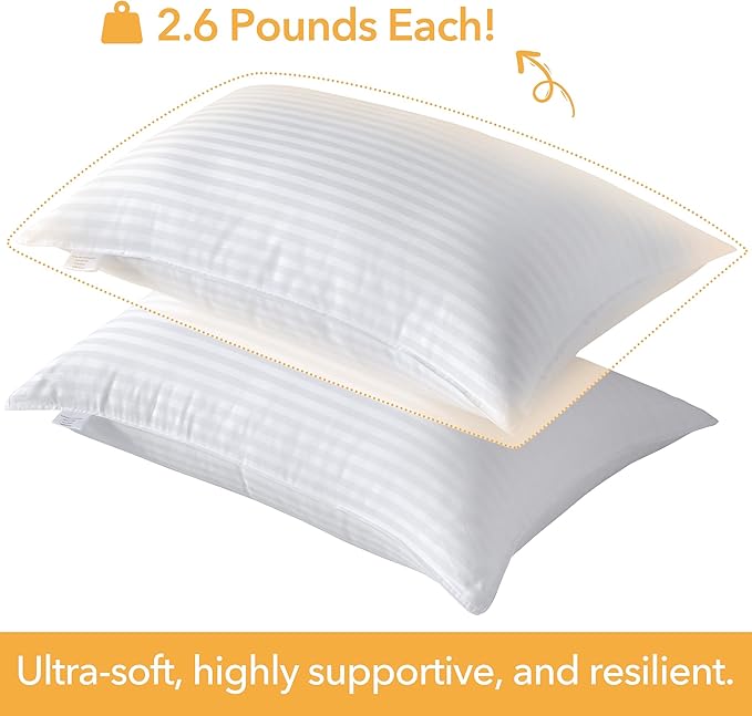 Oubonun Queen Size Pillows Set of 2 - Image 2