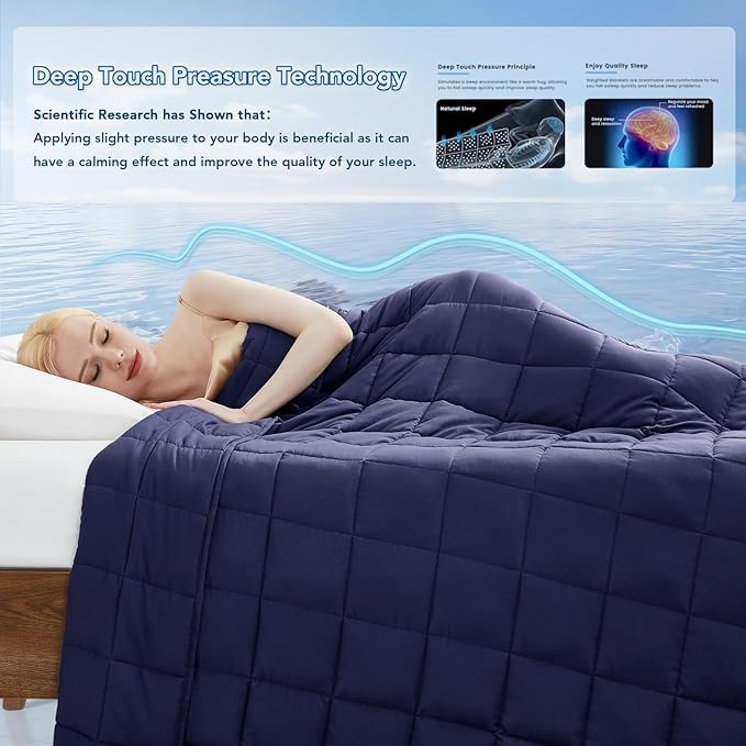 Topcee Weighted Blanket Cooling Throw Heavy Blanket - Image 3
