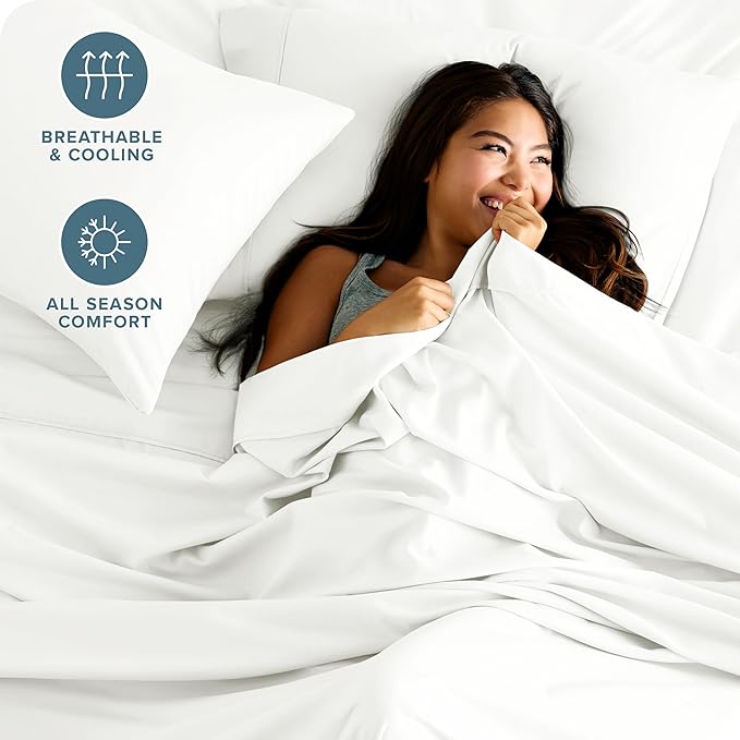 Bare Home Split Head Flex King Sheet Set - Image 4