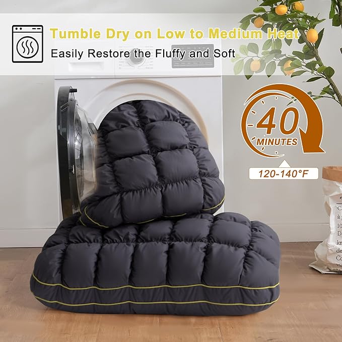 YOUR MOON Fluffy Support Bed Pillow King Size, Luxury Hotel Quality Bed Pillows - Image 6