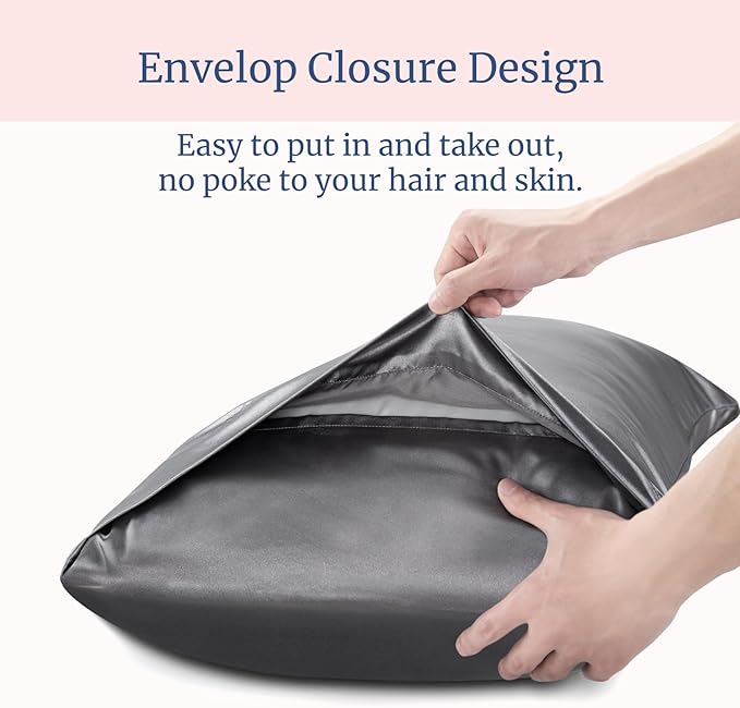 BEDELITE Satin Pillowcase for Hair and Skin, Super Soft Similar to Silk Pillow - Image 6