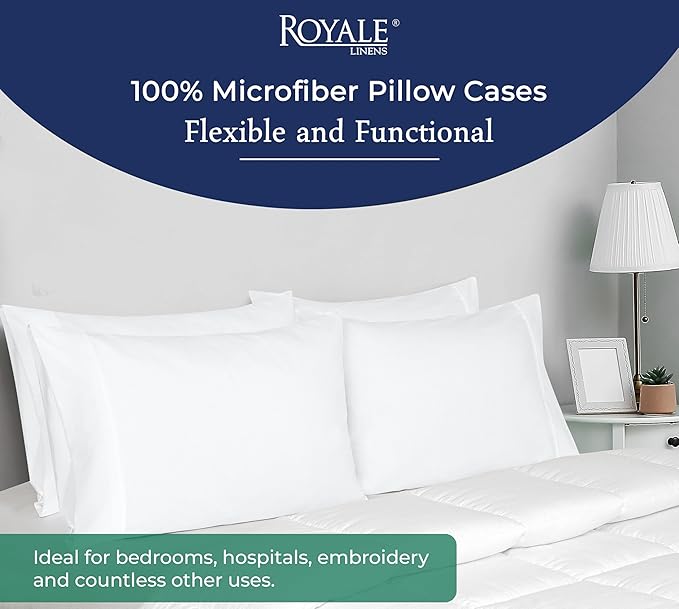 Royale Linens Queen Pillowcase Set of 2 - Image 6