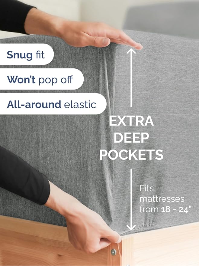 Extra Deep Cal King Fitted Sheet - Image 2