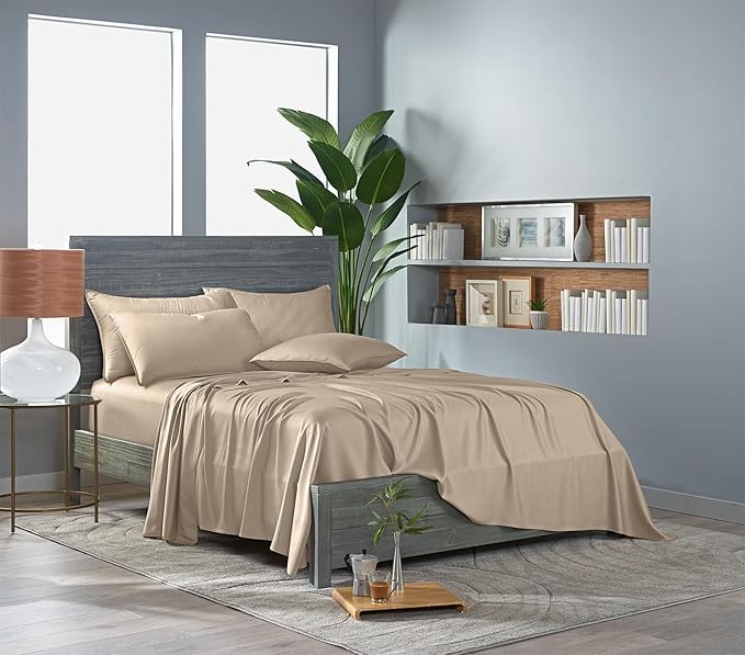 Pure Bamboo California King Sheets, Genuine 100% Organic Viscose Derived from - Image 3