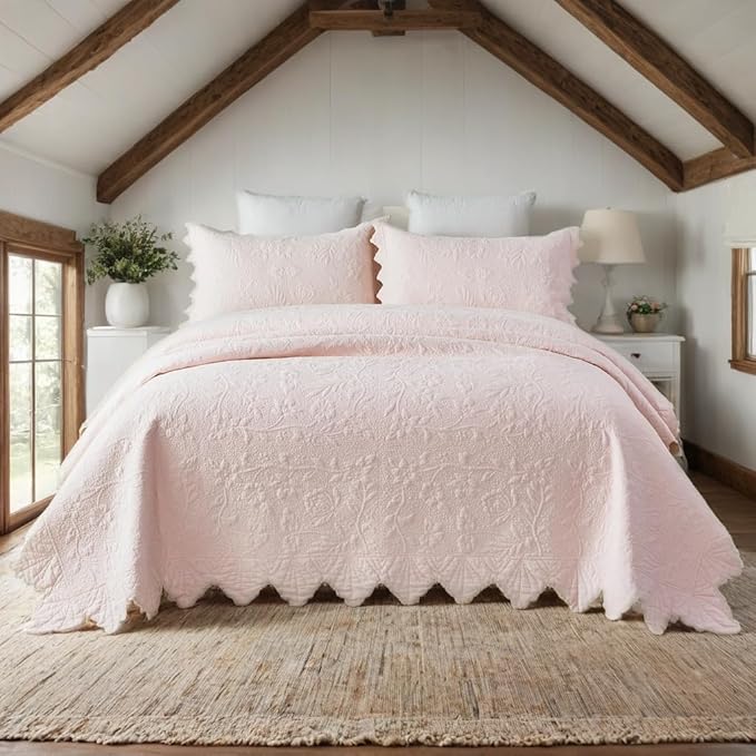 Brandream Luxury Cotton Quilt Set Queen Size - Image 2