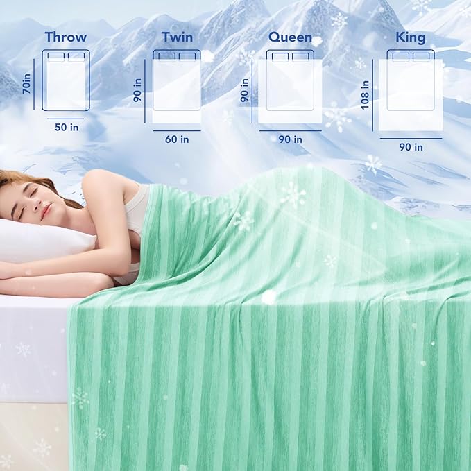 GOHERO Cooling Blanket Throw- 50"x60" Summer Cooling Throw Blanket - Image 7