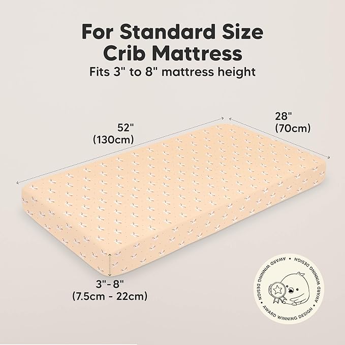 KeaBabies 2-Pack Organic Crib Sheets - Image 2