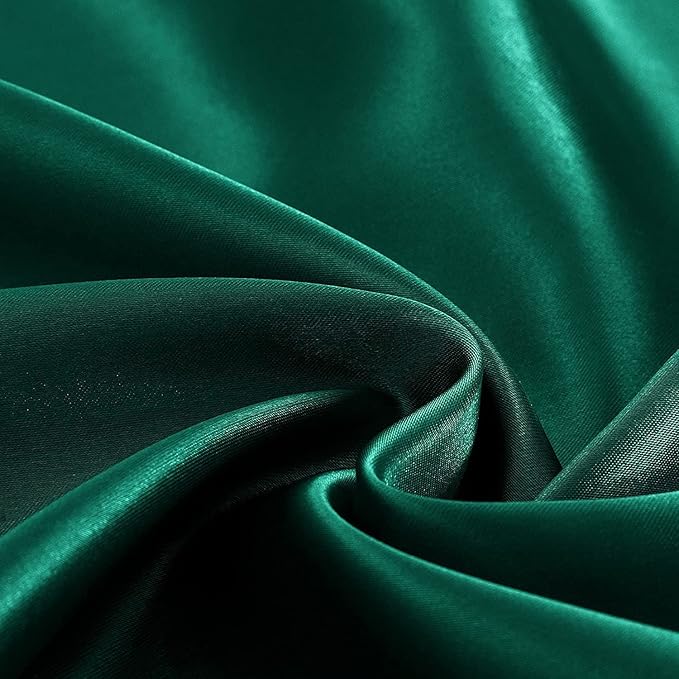 Homiest Blackish Green Satin Flat Sheet - Image 3