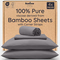 Bambaw 100% Viscose Derived from Bamboo Queen Sheet Set – 4pcs Soft Bedding Set by Bambaw