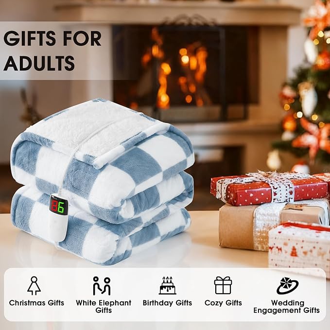 Heated Electric Blanket Throw, 50X60 Heating Blanket - Image 6