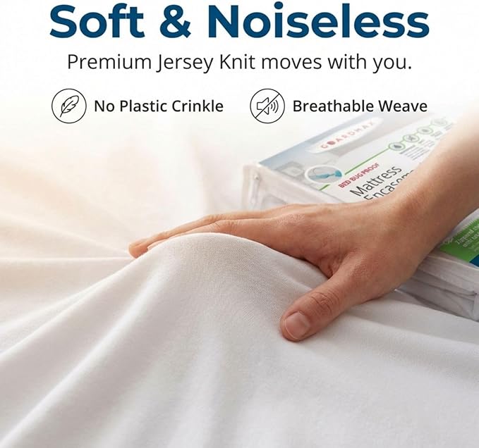 Guardmax Jersey Knitted Full Zippered Mattress Encasement - Image 7