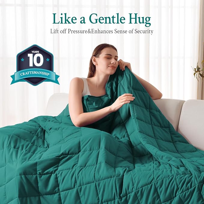 Topblan Weighted Blanket for Adults 15lbs, Soft Cooling Weighted Blankets - Image 2