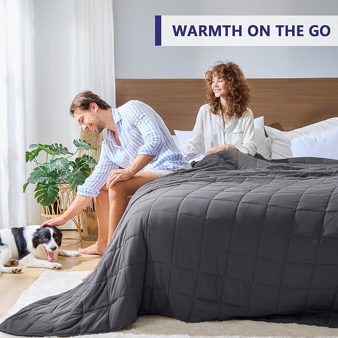 yescool Weighted Blanket for Adults Cooling Heavy Blanket for Sleeping Perfect - Image 4