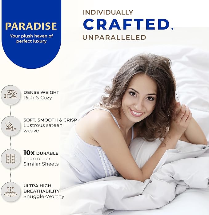 Thread Spread 100% Egyptian Cotton King Size Pillow Cases Set of 2 - Image 2