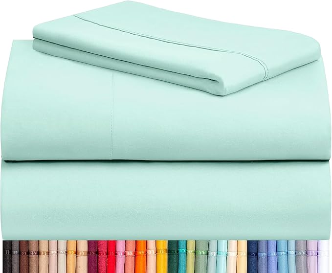LuxClub 3 PC Twin Sheet Set, Deep Pockets Wrinkle Free Cooling Bed Sheets Hotel by LuxClub