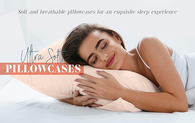 Elegant Comfort Solid Pillowcases 1500 Premium Hotel Quality Microfiber - Image 5