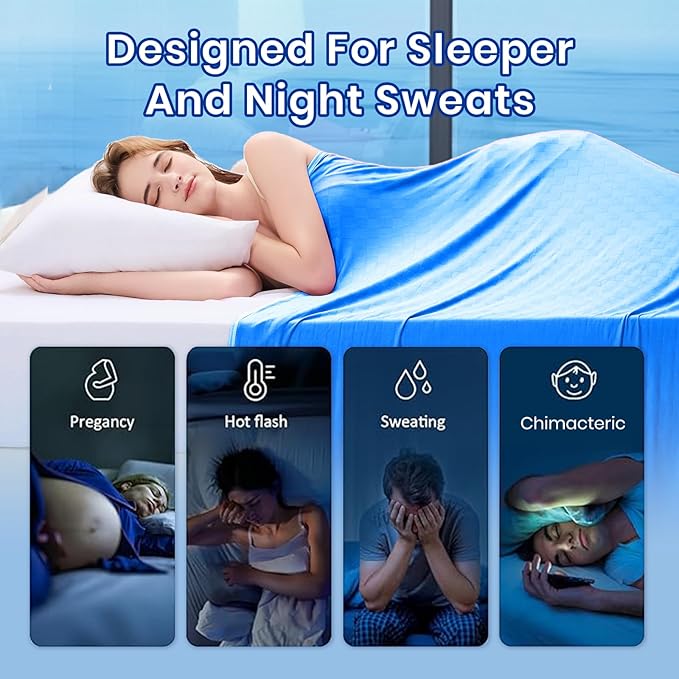 Topcee Cooling Blanket Queen Size- 90"x90" Summer Cooling Throw Blanket - Image 4