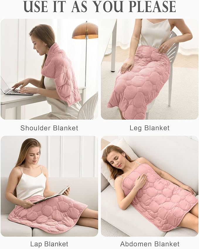 Weighted Lap Blanket 7lbs, Cozy Luxury Crystal Velvet Weighted Blanket - Image 6