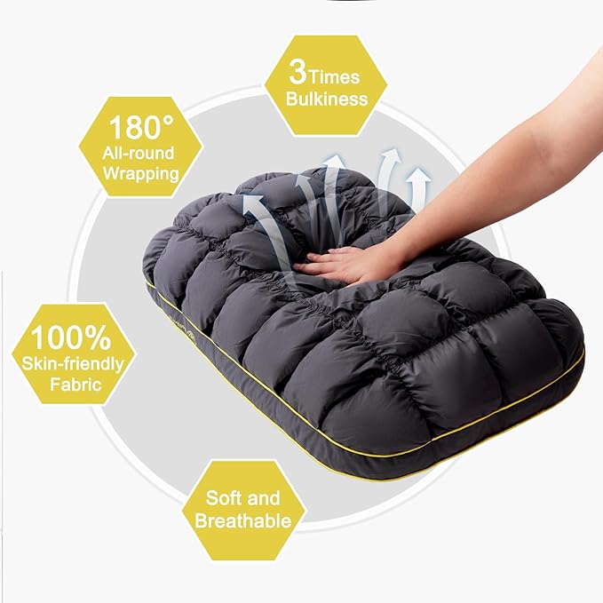 YOUR MOON Fluffy Support Bed Pillow King Size, Luxury Hotel Quality Bed Pillows - Image 4