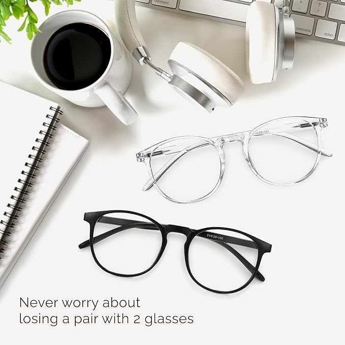 IBOANN Blue Light Glasses for Woman/Men, Fashion Blue Light Glasses Men - Image 8